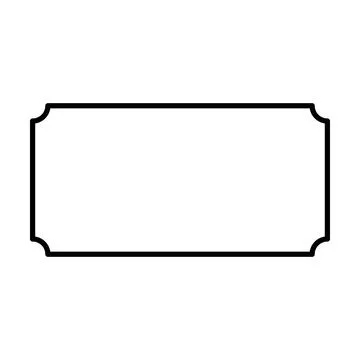 Rectangle frame shape icon, decorative vintage border doodle element 스톡 일러스트