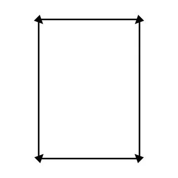 Rectangle frame shape icon, decorative vintage border doodle element イラスト素材