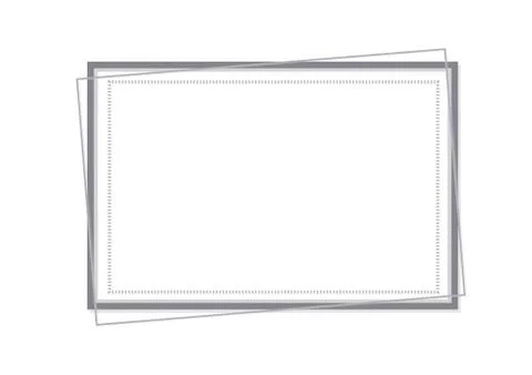 Rectangle frame template horizontal Stock Illustration