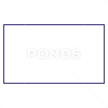 Rectangle Frame Template Illustrazione stock