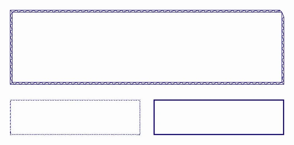 Rectangle Frame Vector Mesh Carcass Model and Triangle Mosaic Icon Illustrazione stock