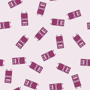 Rectangle geometric shape character glyph seamless pattern Stockillustratie