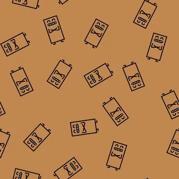 Rectangle geometric shape character vector seamless pattern Stockillustratie