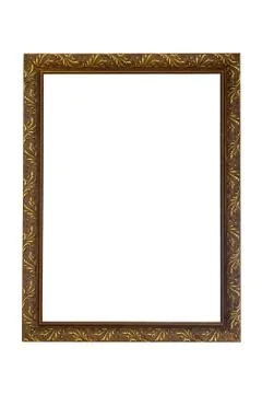 Rectangle gilded picture frame Foto stock