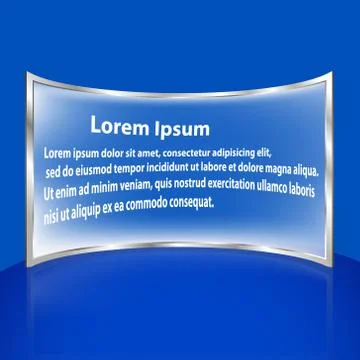 Rectangle glass frame Stock-Illustration