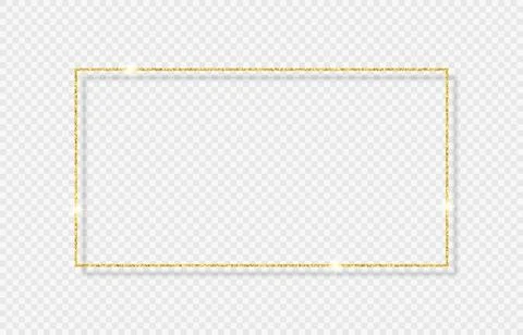 Rectangle glitter frame Stock Illustration