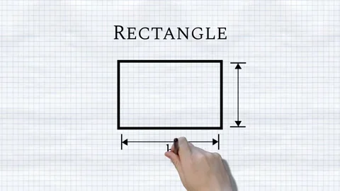 Rectangle Handwriter Notebook Version Video stock 236499195