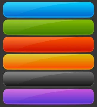 Rectangle horizontal bright, colorful button, banner backgrounds with empty s Stock Illustration