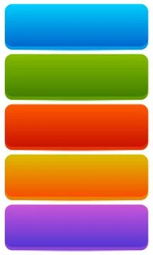 Rectangle horizontal bright, colorful button, banner backgrounds with empty s Ilustración de archivo
