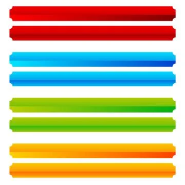 Rectangle horizontal bright, colorful button, banner backgrounds with empty s 스톡 일러스트