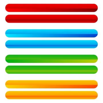 Rectangle horizontal bright, colorful button, banner backgrounds with empty s Stock Illustration