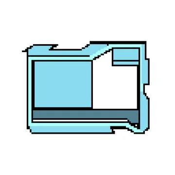 Rectangle hud callout shapes pixel art vector illustration Stock Illustration