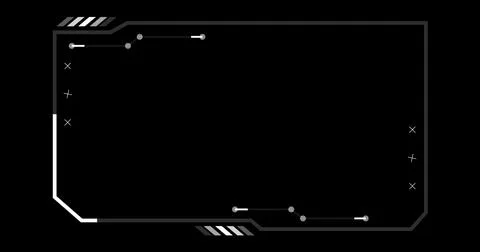 Rectangle hud interface dynamic moving shapes. Stream starting bg. Technolo.. Stock Illustration