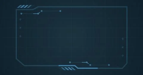 Rectangle hud interface dynamic moving shapes. Stream starting bg. Technolo.. Stock Illustration