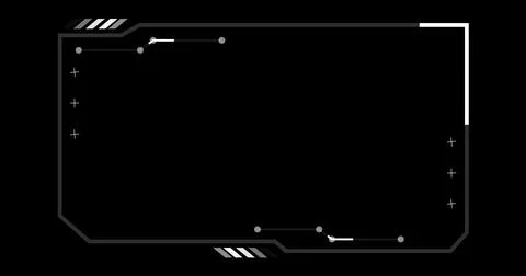 Rectangle hud interface dynamic moving shapes. Stream starting bg. Technolo.. Stock Illustration
