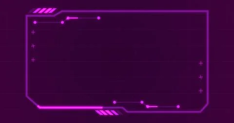 Rectangle hud interface dynamic moving shapes. Stream starting bg. Technolo.. Stock Illustration