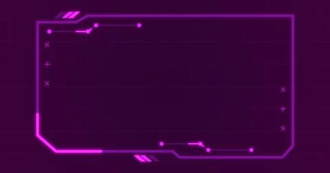 Rectangle hud interface dynamic moving shapes. Stream starting bg. Technolo.. Stock Illustration