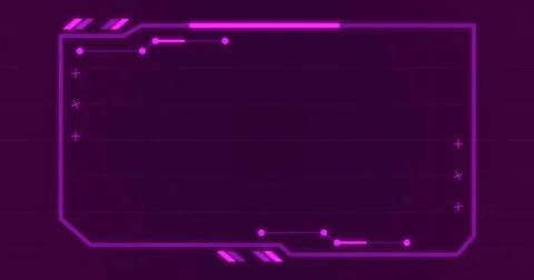 Rectangle hud interface dynamic moving shapes. Stream starting bg. Technolo.. Stock Illustration