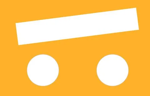 Rectangle icon or logo isolated sign symbol vector illustration orange Illustrazione stock