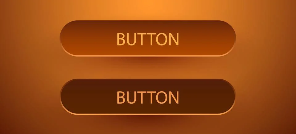 Rectangle isolated button set. 스톡 일러스트