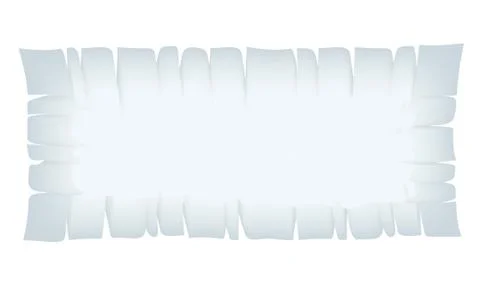 Rectangle Light Blue Torn Banner Stock Illustration