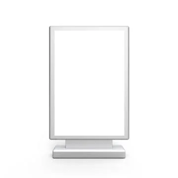 Rectangle light box mockup Illustrazione stock