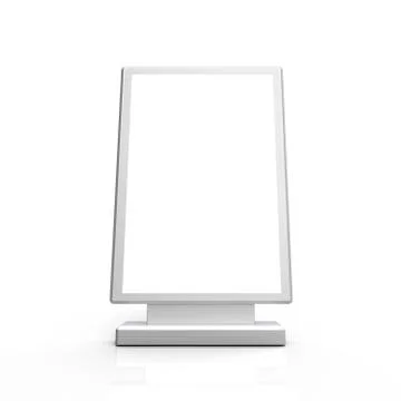 Rectangle light box mockup Illustrazione stock