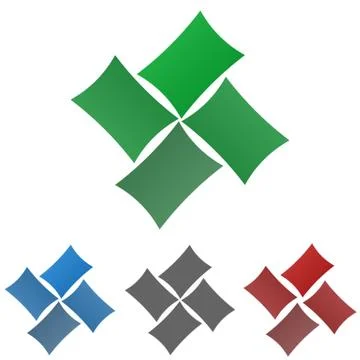 Rectangle logo vector design set Ilustración de archivo