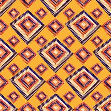 Rectangle mandala pattern Illustrazione stock