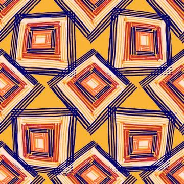 Rectangle mandala pattern Stockillustratie