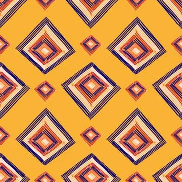 Rectangle mandala pattern Illustrazione stock