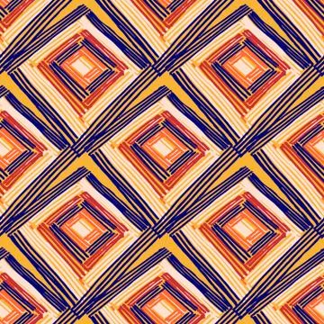 Rectangle mandala pattern Illustrazione stock