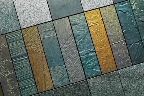 Rectangle marble stone tiles Stock Photos