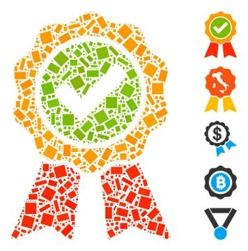 Rectangle Mosaic The Best 스톡 일러스트