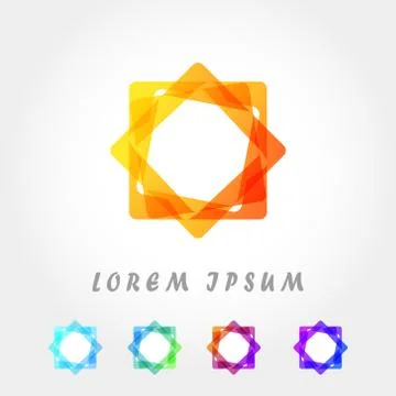 Rectangle mosaic logo Stock-Illustration