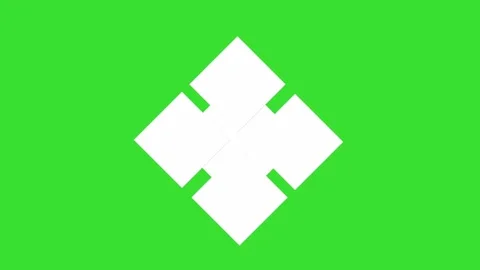 Rectangle Motion on Green Screen Background (Chroma key) 4K Stock Footage 315619707