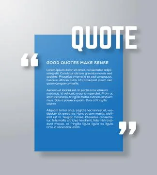 Rectangle Motivation Quote Template Vector Background with Realistic Soft Illustrazione stock