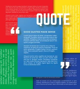 Rectangle Motivation Quote Template Vector Colorful Background with Realistic Illustrazione stock