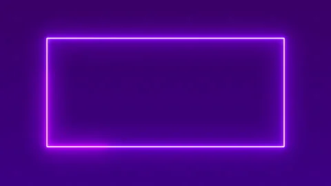 Rectangle neon frame Looping Animation Stock Footage 154951646