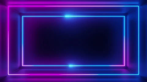 Rectangle neon stripe background Stock Footage 230980070