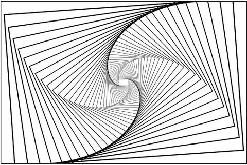 Rectangle optical illusion pattern Stockillustratie