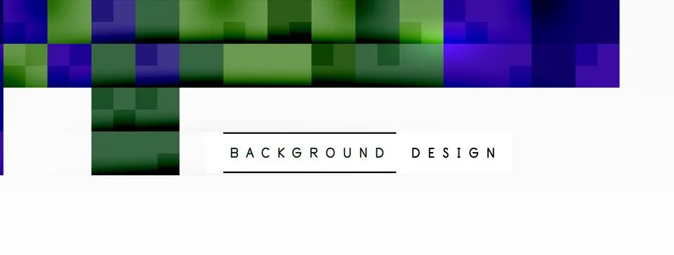 Rectangle pattern with electric blue and green checkers on a magenta background イラスト素材