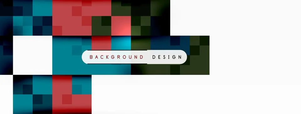 Rectangle pattern with red, blue, and black checkered design and white border イラスト素材