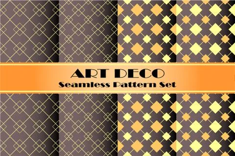 Rectangle pattern set Stock Illustration