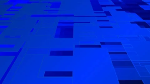 Rectangle Planar Motion Graphic Block Grid in Motion - Perspective Depth Stock Footage 301161491