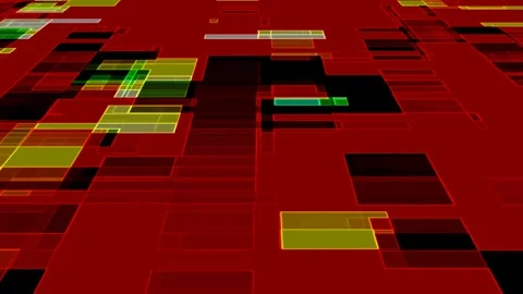 Rectangle Planar Motion Graphic Grid Movement - Depth Illusion Stock Footage 301161630