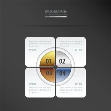 Rectangle presentation design    gold, bronze, silver, blue color Illustrazione stock