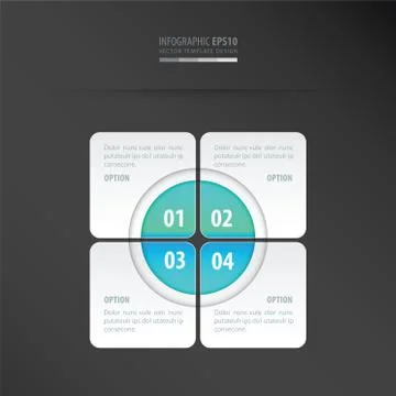 Rectangle presentation design  neon blue Stock Illustration