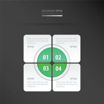 Rectangle presentation design    neon green Stock Illustration