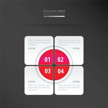 Rectangle presentation design   neon pink Stock Illustration